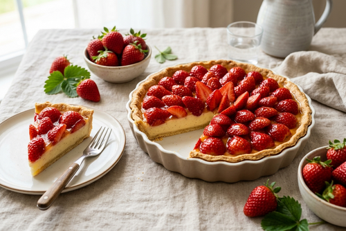 RECETTE DE LA TARTE AUX FRAISES