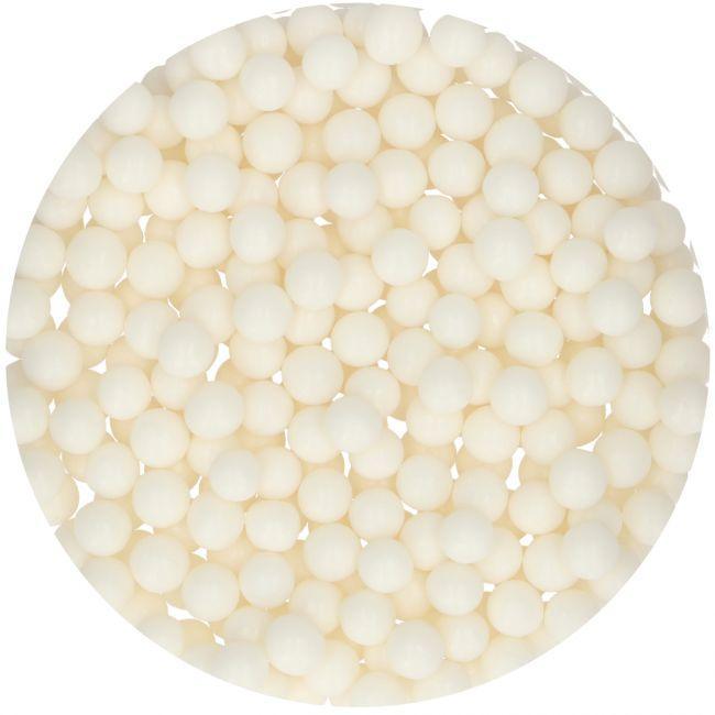 Perles de Sucre Nacrées Blanches Comestibles, pour Décoration de