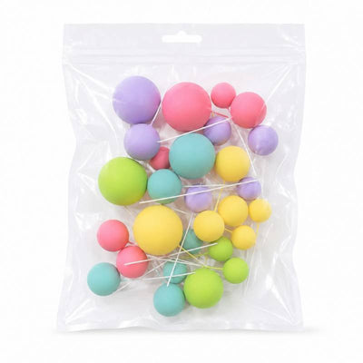 Set 30 Boules Décoratives Mix Pastel Azucren