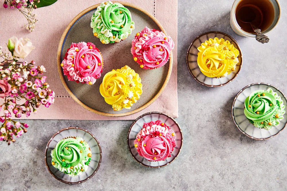 cupcakes de couleur Pastel 