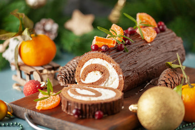 RECETTE DE LA BÛCHE ROULÉE AU CHOCOLAT ET À LA CRÈME VANILLE