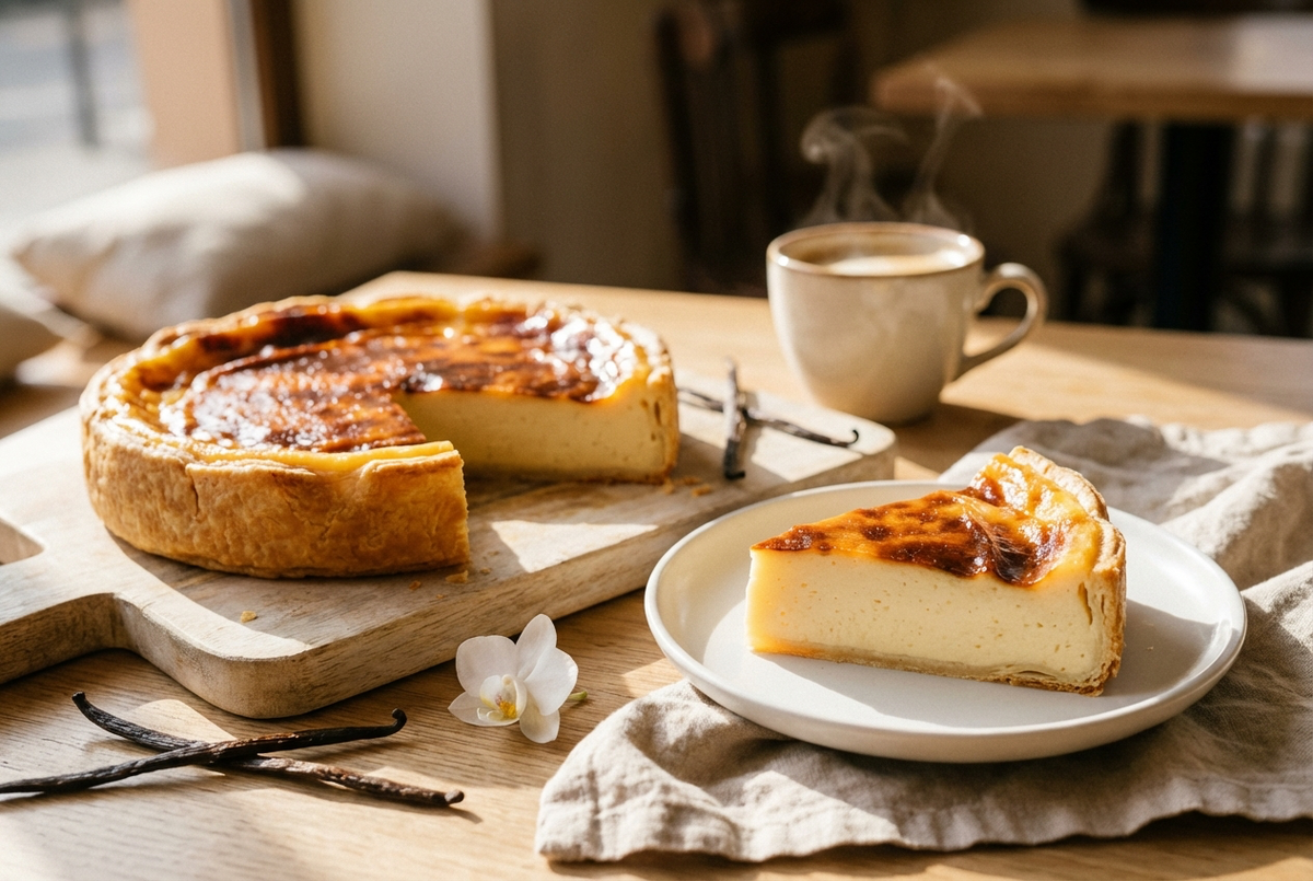 Flan Traditionnelle aux oeufs avec pâte