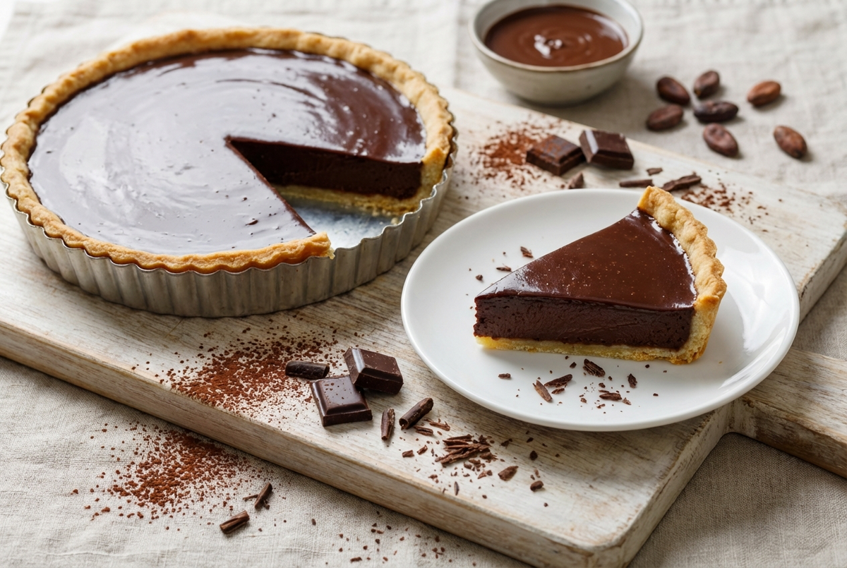 DELICIEUSE TARTE AU CHOCOLAT FAITE MAISON