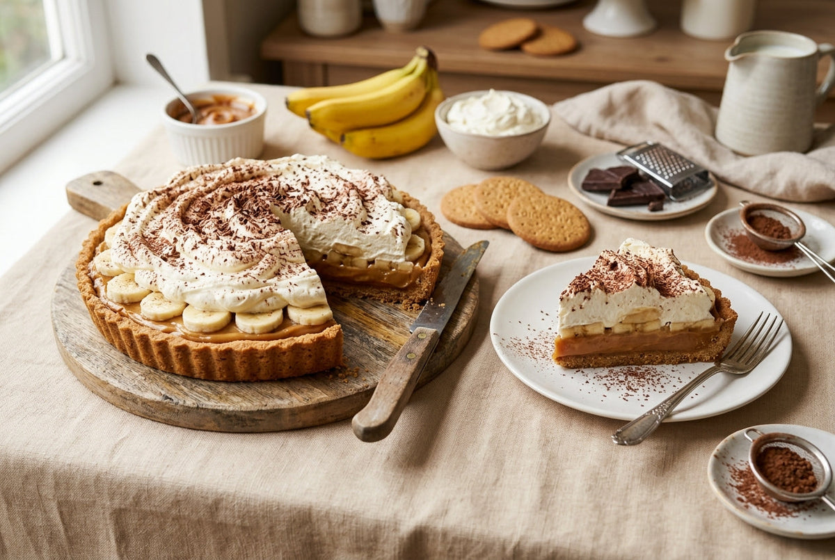 banoffee pie banane caramel chantilly recette