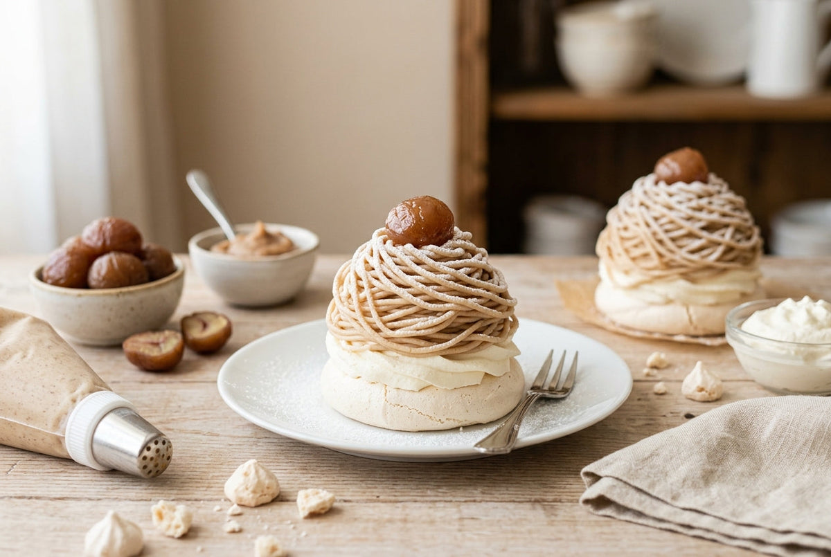 mont-blanc aux marrons meringue chantilly vermicelles recette
