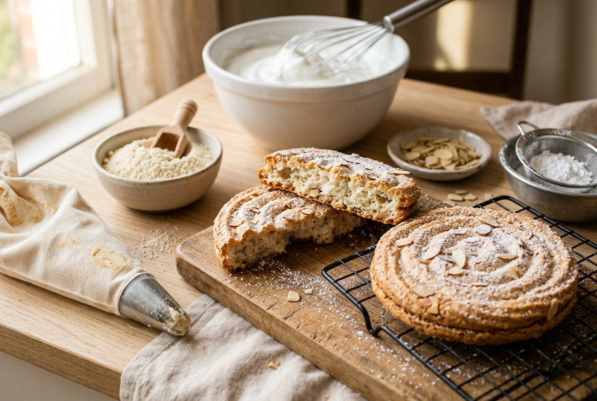 dacquoise aux amandes biscuit meringué recette