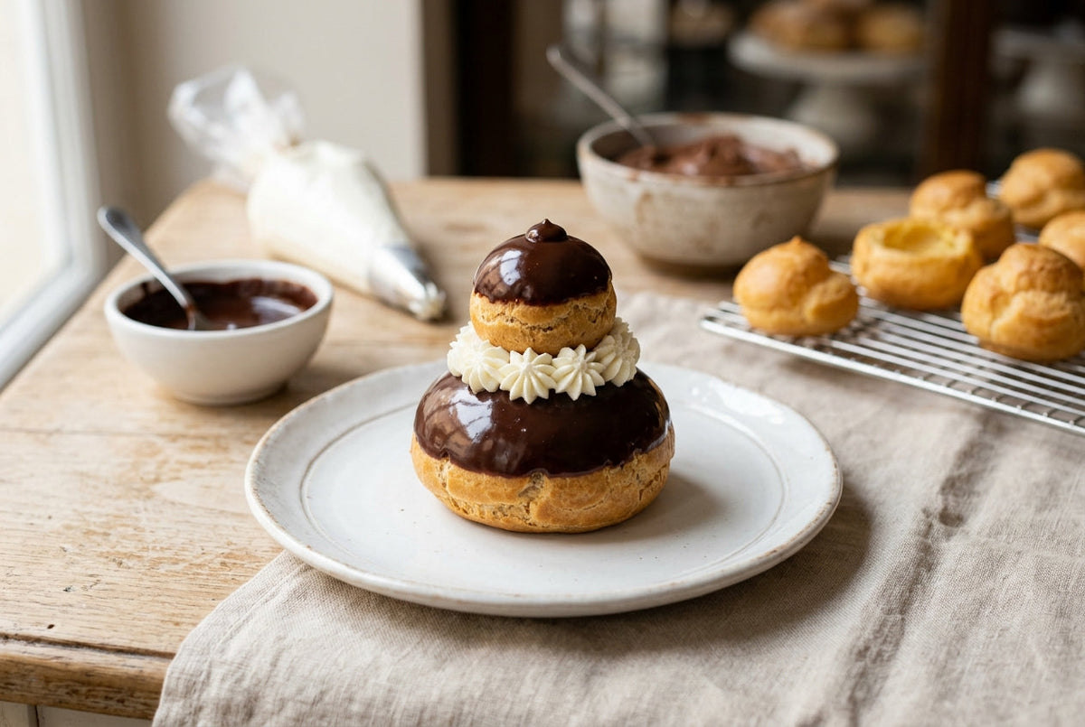 religieuse au chocolat pate a choux creme patissiere recette