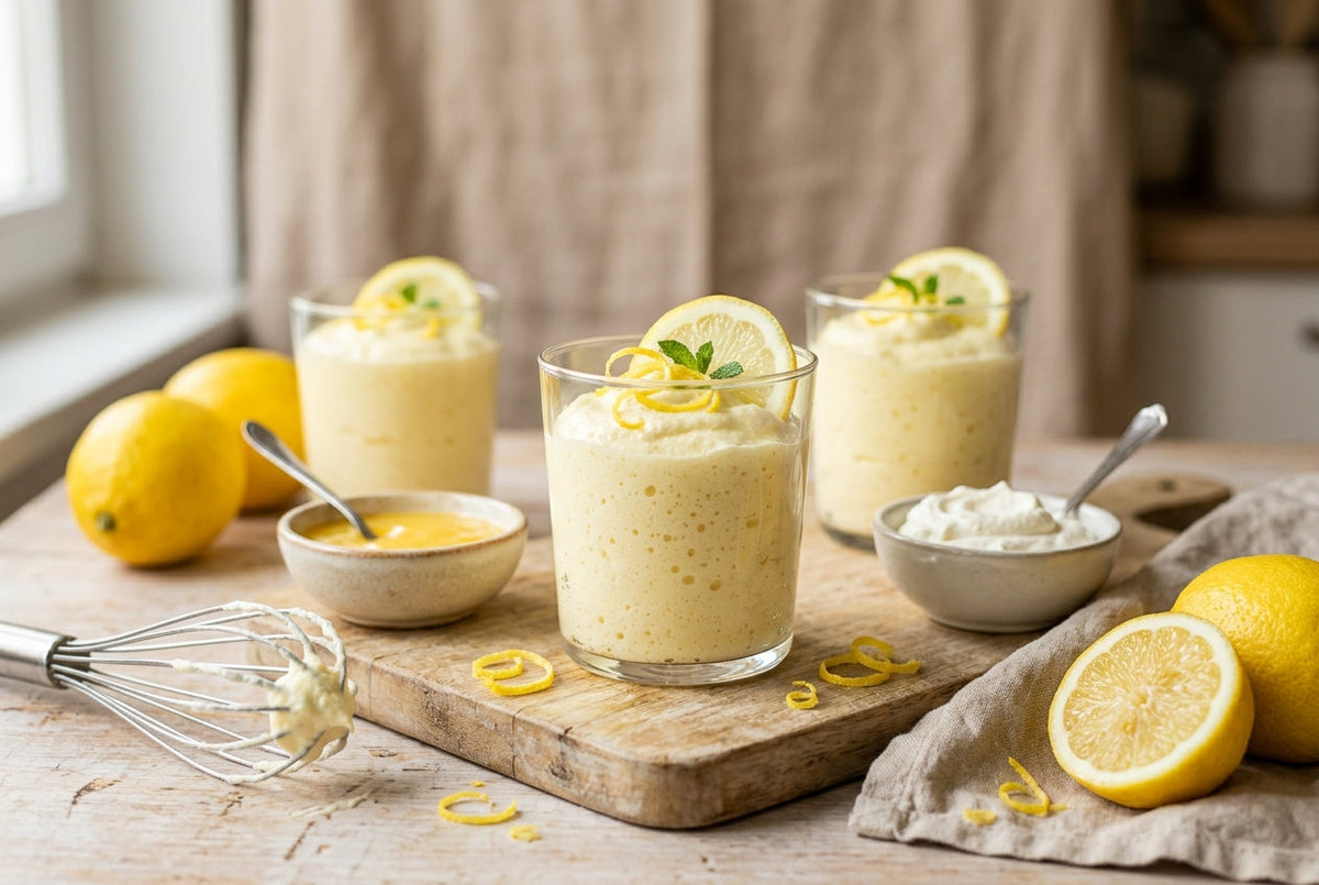 mousse au citron verrines aerienne dessert frais recette