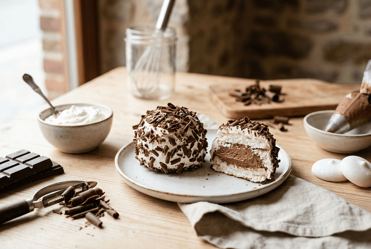 merveilleux meringue chantilly chocolat copeaux recette nord