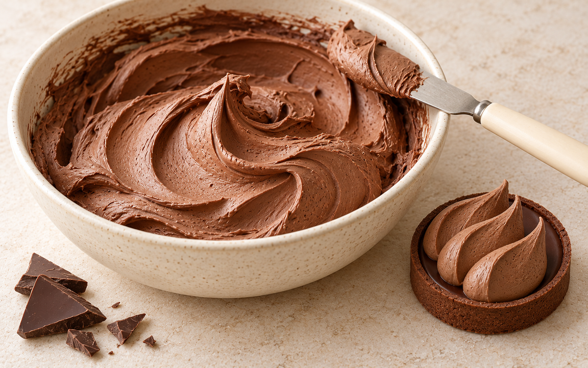 RECETTE DE LA GANACHE MONTÉE AU CHOCOLAT NOIR