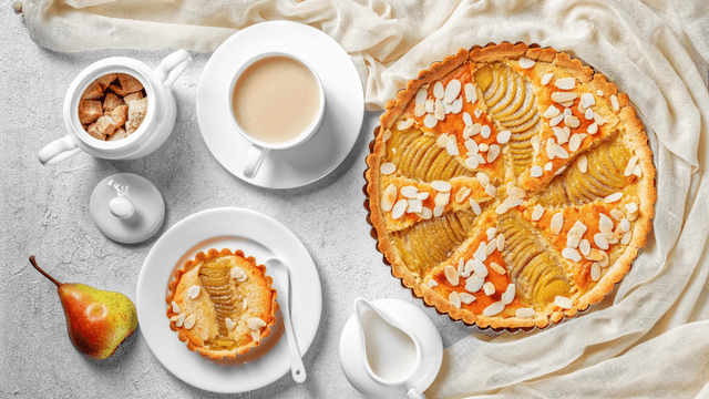 RECETTE DE LA TARTE POIRE AMANDINE - Patissland