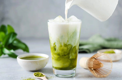 RECETA DE LATTE HELADO DE MATCHA