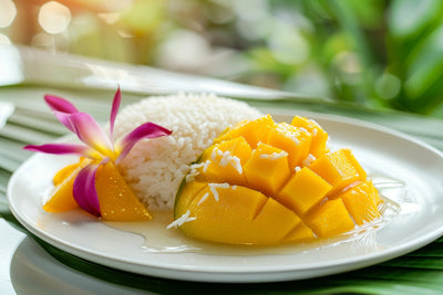 RECEPT PÅ STICKY RIS MED MANGO OCH KOKOSMJÖLK