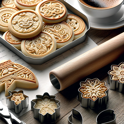 Assortiment d'emporte-pièces de différentes formes, parfaits pour découper des motifs précis dans la pâte et décorer des biscuits et pâtisseries.