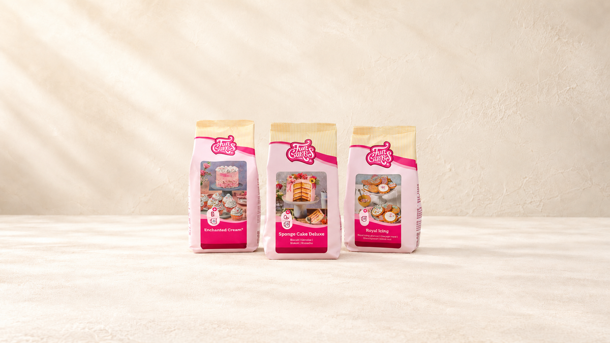 Mix de préparation & Coulis — produits de la collection sur fond crème Patissland
