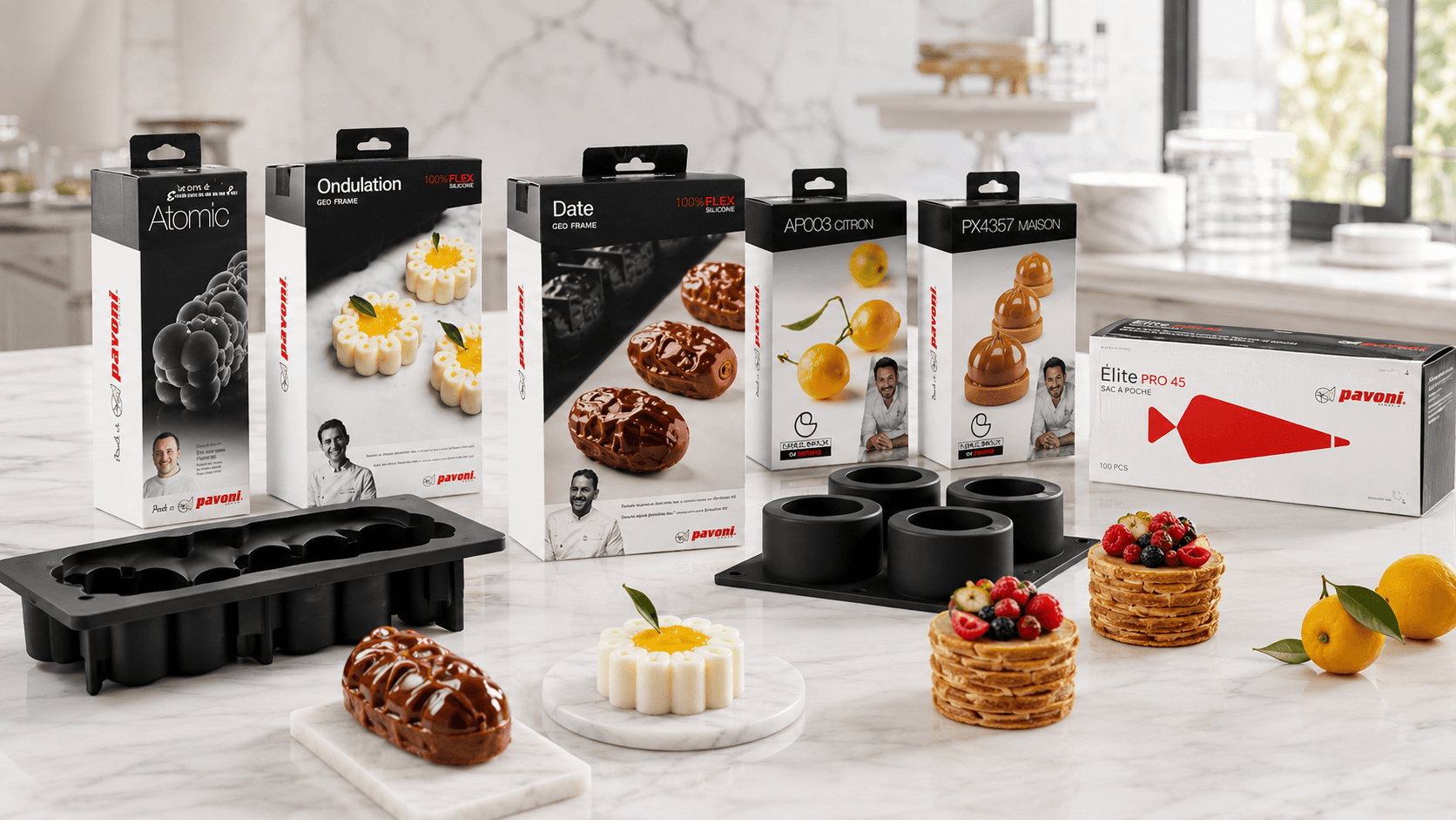 Moules Pavoni Italia silicone professionnel pâtisserie - Patissland