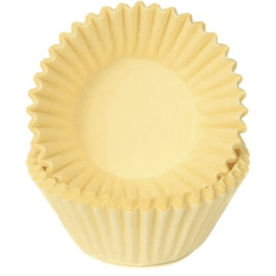 100 mini Caissettes Jaune Pastel - HOUSE OF MARIE