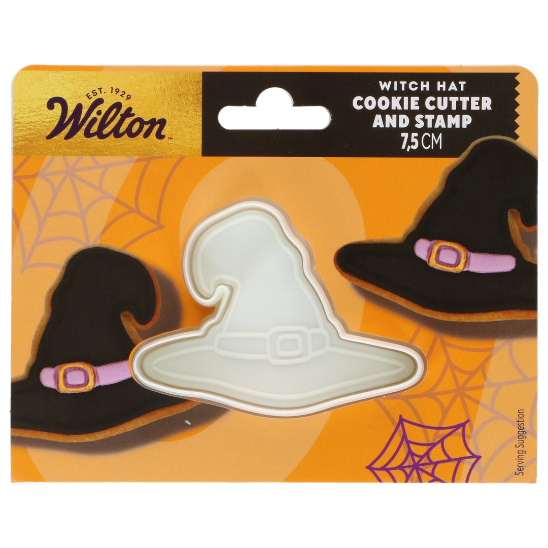 Emporte-pièce et Tampon Halloween 7,5 cm Chapeau de Sorcière