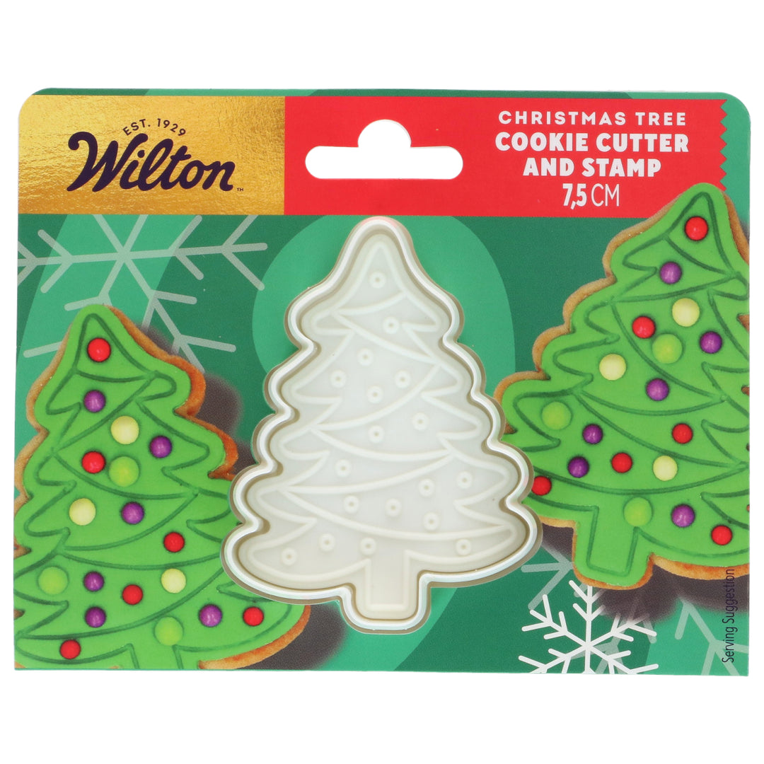 Emporte-Pièce avec Tampon Sapin de Noël 7,5 cm