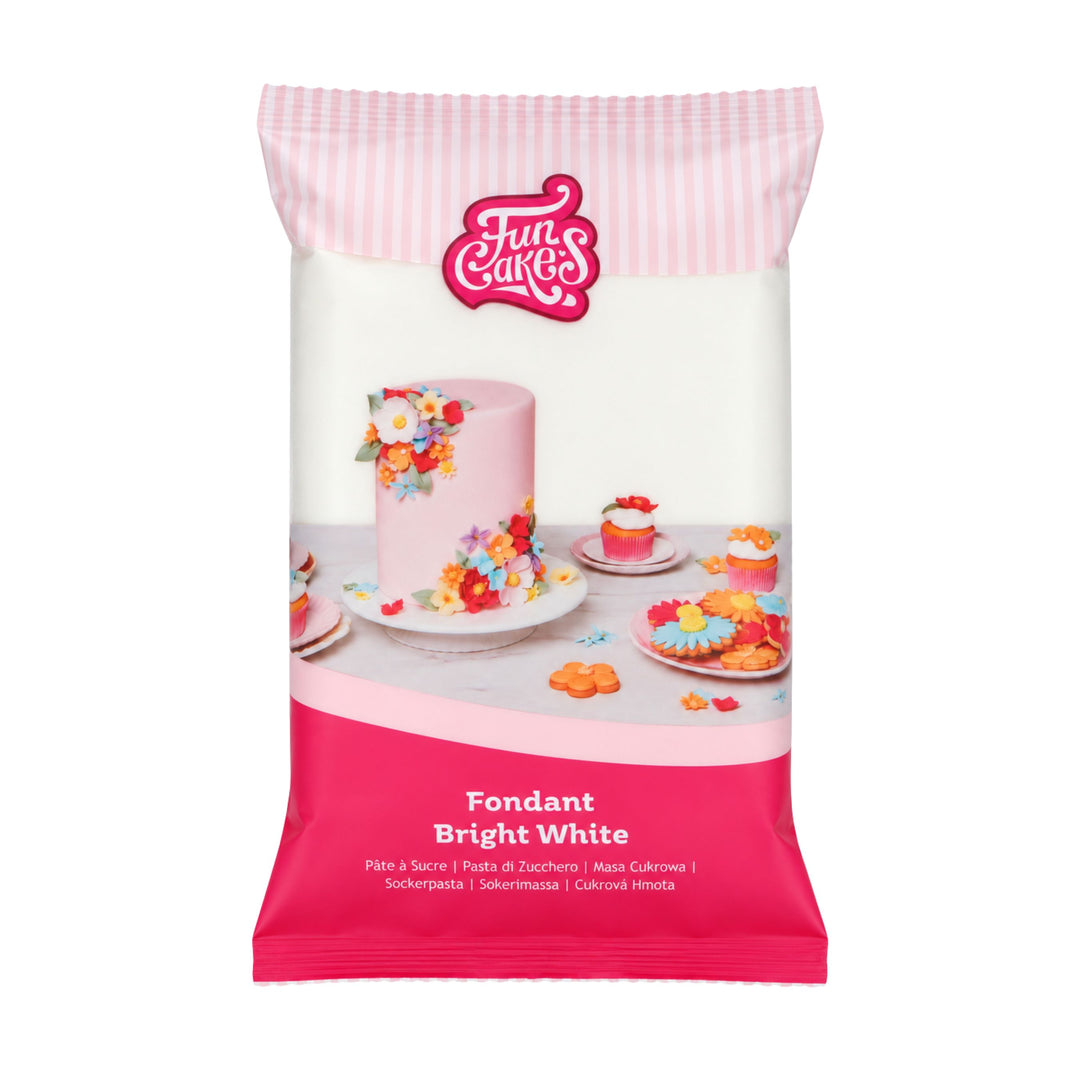 Pâte à sucre Bright White 1 kg FunCakes