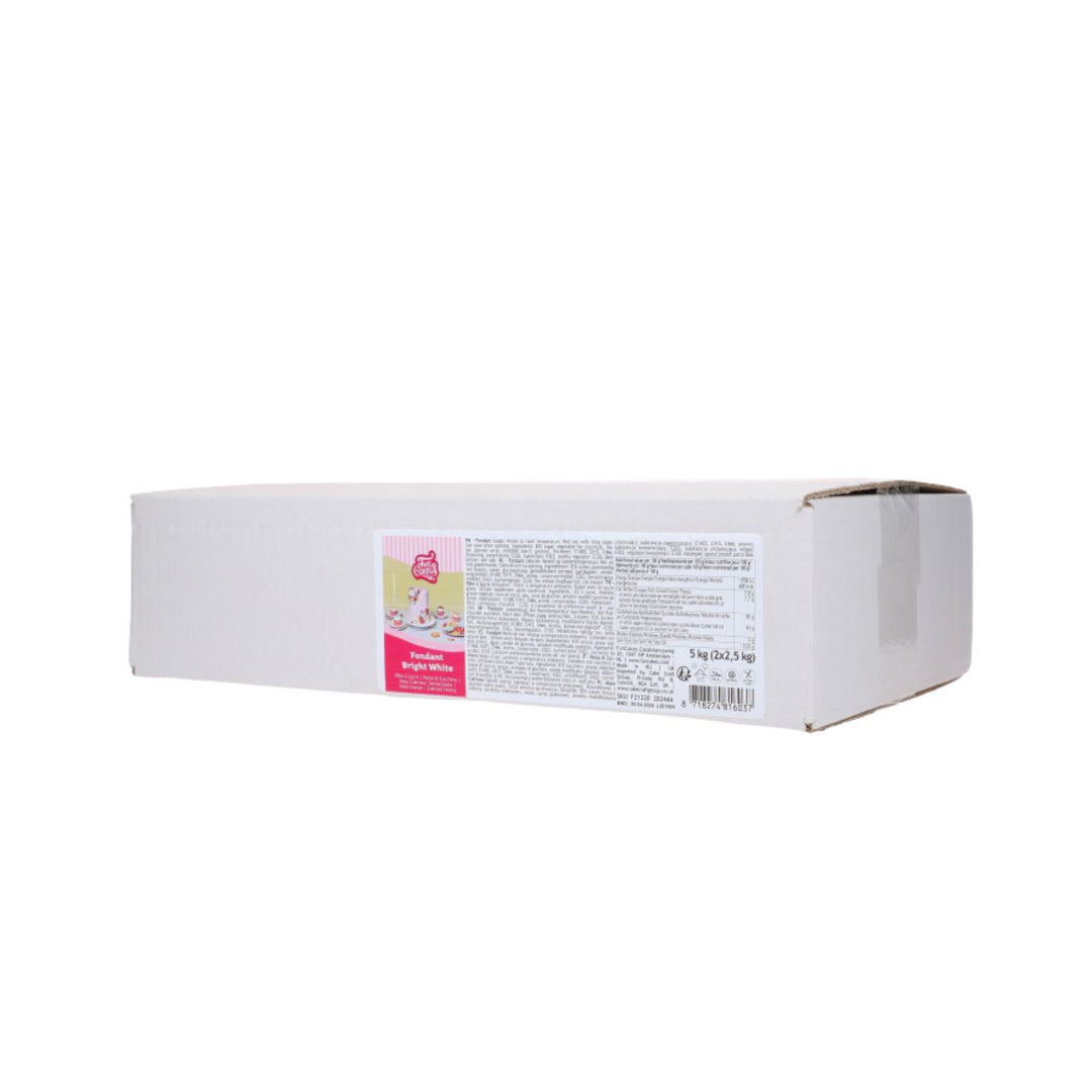 Pâte à sucre Bright White 5 kg (2 x 2,5 kg) FunCakes
