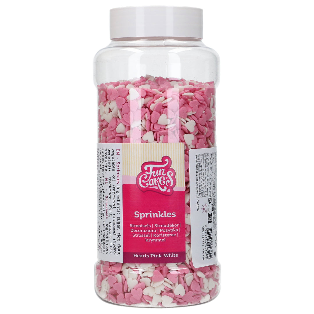 Sprinkles Coeurs Rose et Blanc 550 g