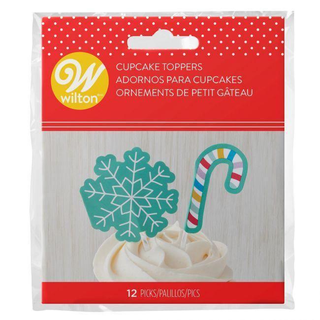 12 Toppers Flocons et Sucres d'Orge