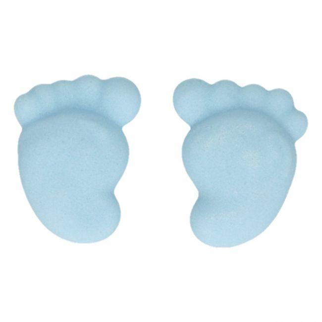 16 Pieds de Bébé en sucre - Bleu - FUN CAKES