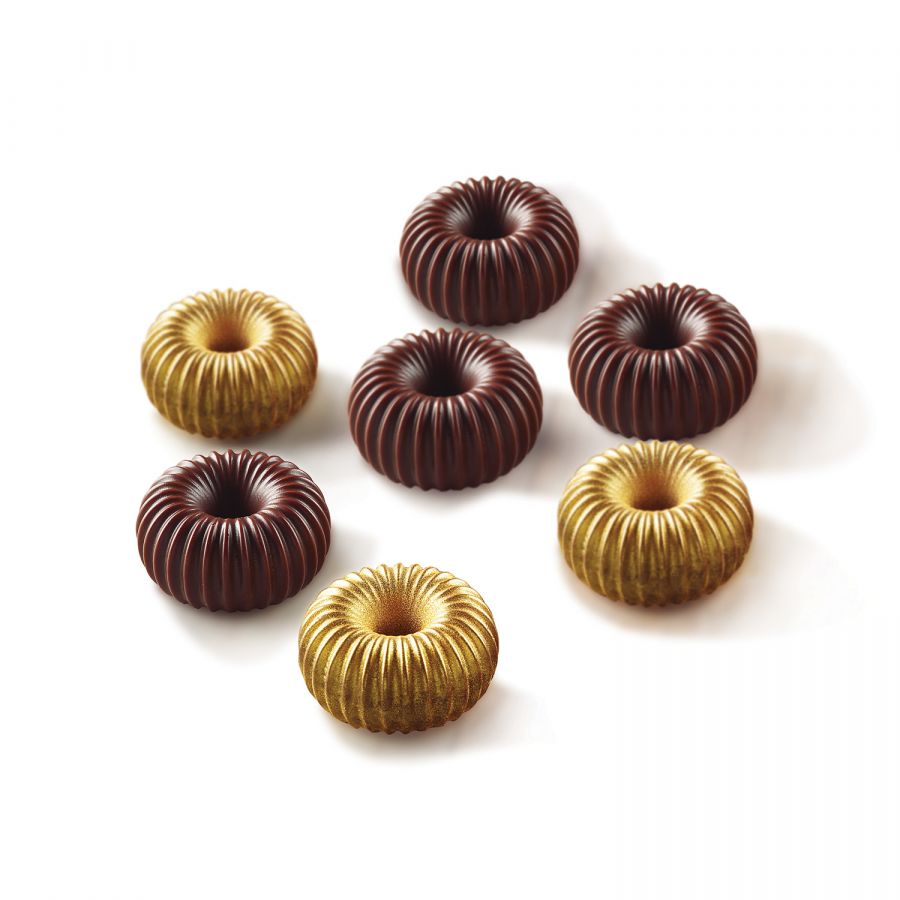 Moule à chocolats 3D Choco Crown Silikomart Easy Choc 11 cavités pour pralines et chocolats maison