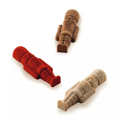 Petits Casse-Noisettes en chocolat/velours pâtissier