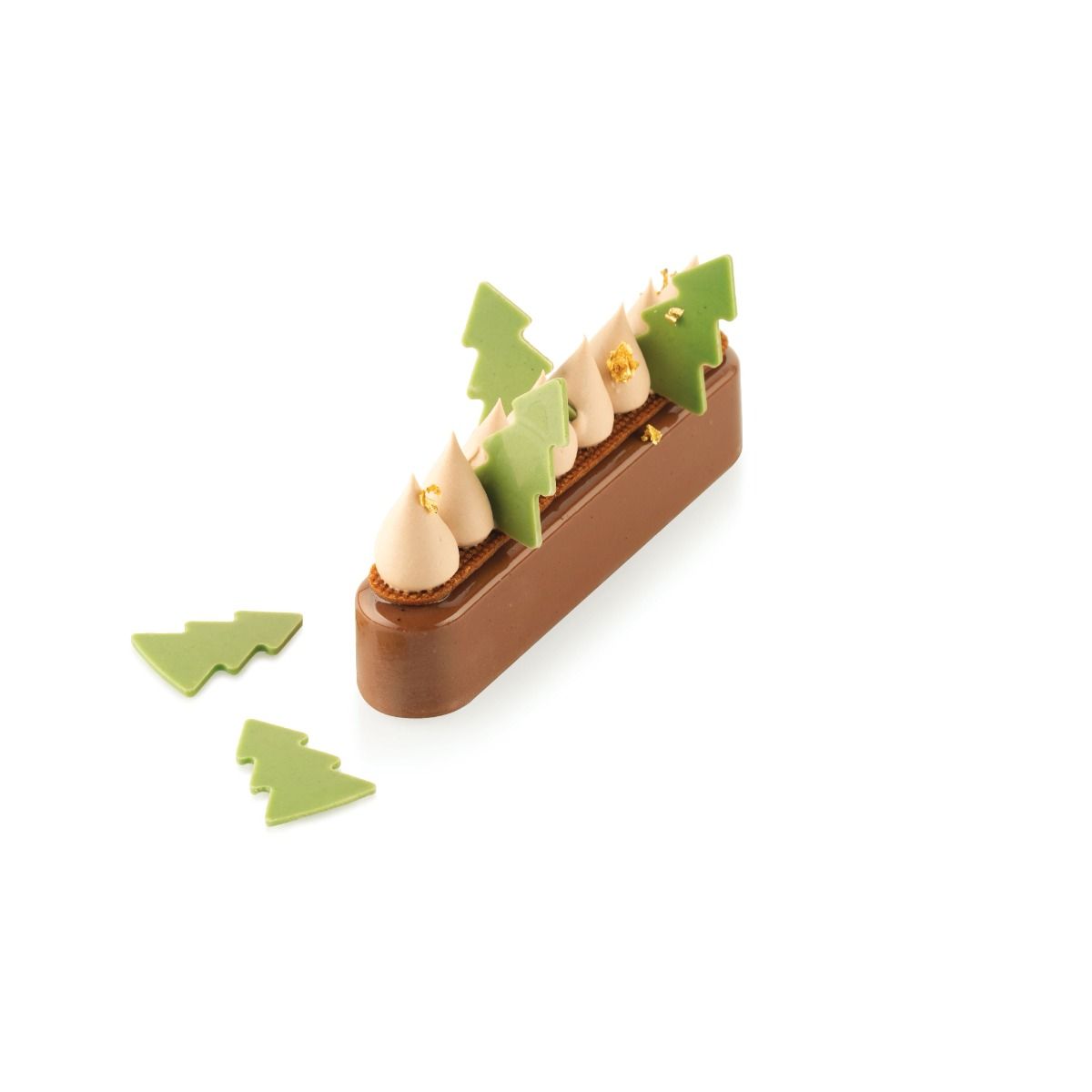 Chablon silicone sapin Silikomart pour décorations chocolat
