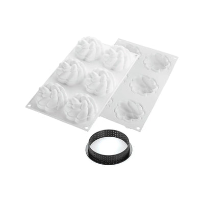 KIT 6 Tartelettes FLEUR ø80mm