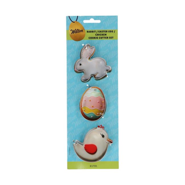 3 Emporte-pièces - Lapin, Œuf et Poule