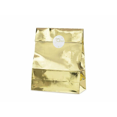 3 Gift Bags - Gold - PARTY DECO