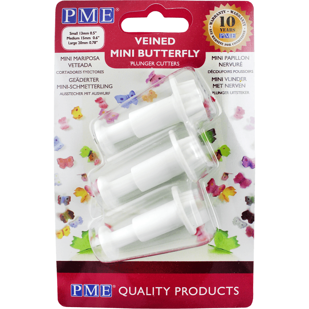 3 Mini Emporte-pièces Papillons
