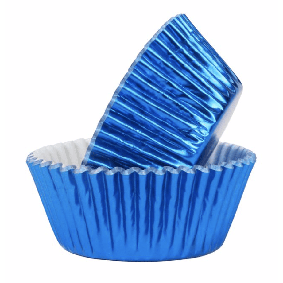 30 Caissettes à Cupcake Bleu MétalliqueI PME I Patiss'land 