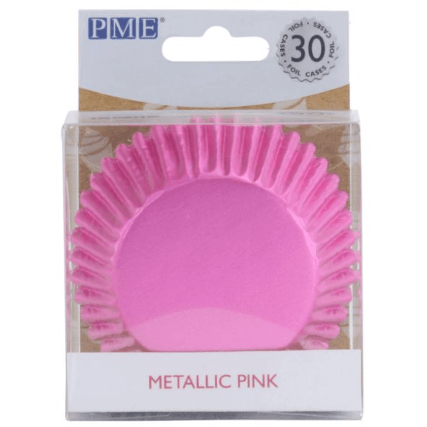 30 Caissettes à Cupcake Metallic Pink - PME