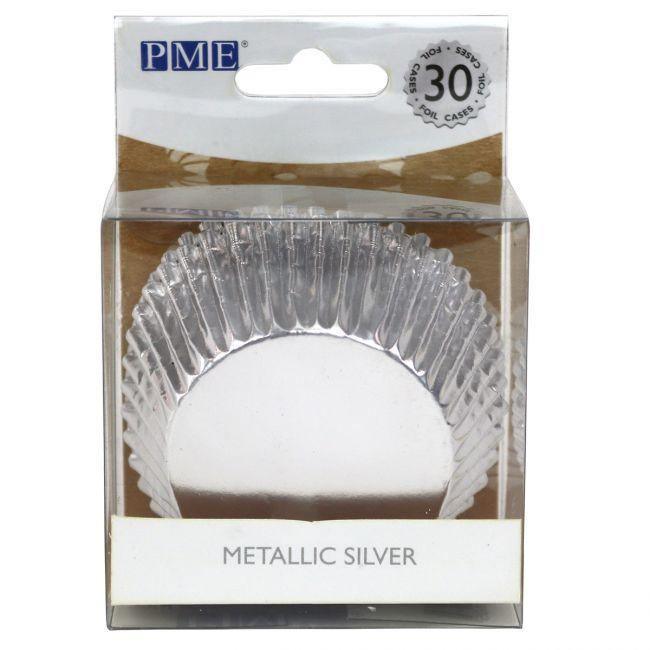30 Caissettes à Cupcake Silver