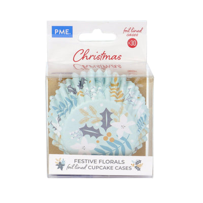 30 Caissettes Christmas Floral PME - PME