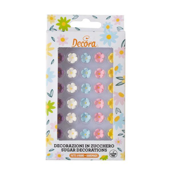 30 Petites Fleurs Pastel en Sucre