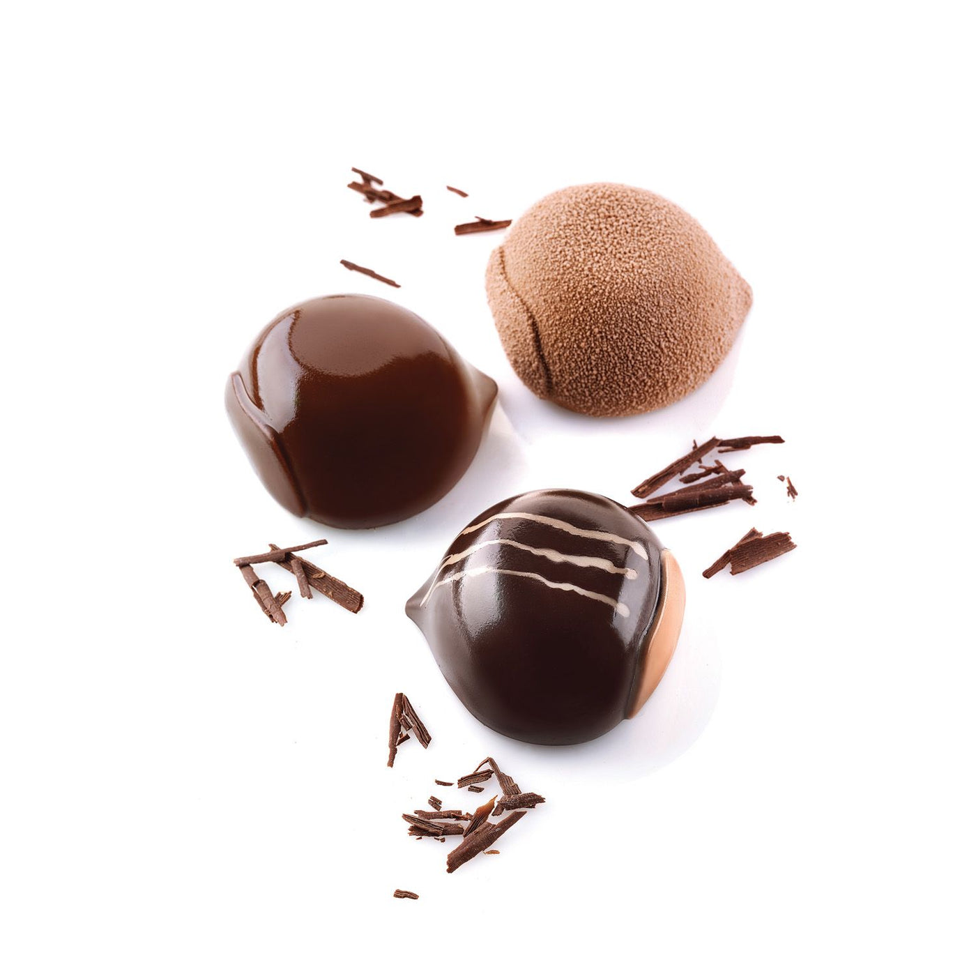 Desserts 3D en forme de marron – moule 6 cavités