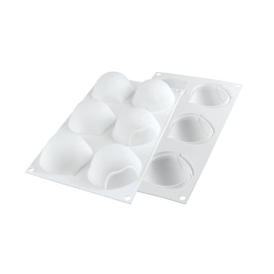 Moule silicone 6 Marrons 110 ml Silikomart – plaque