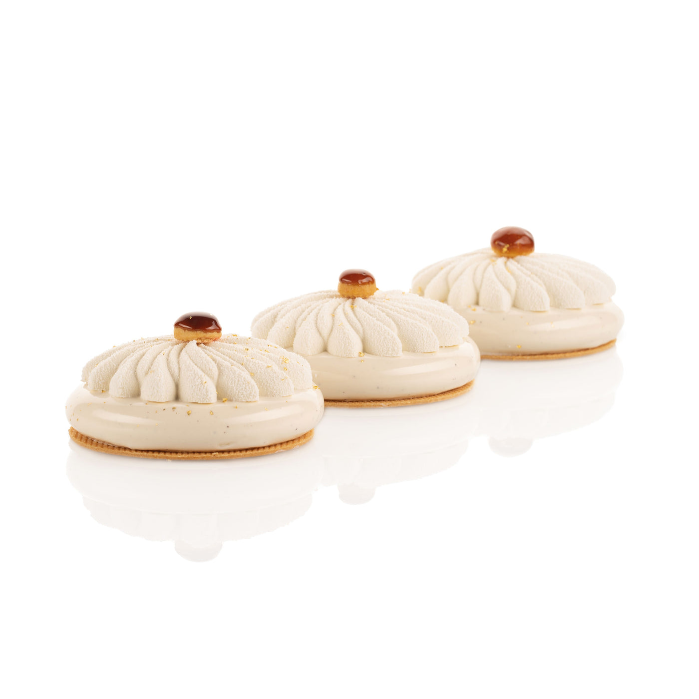 Moule silicone Saint Honoré 40 Silikomart Professional – 6 cavités décoratives de 40 ml