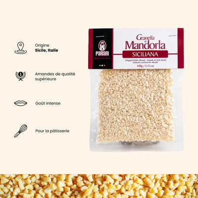 Siekane obrane migdały z Sycylii - 100g