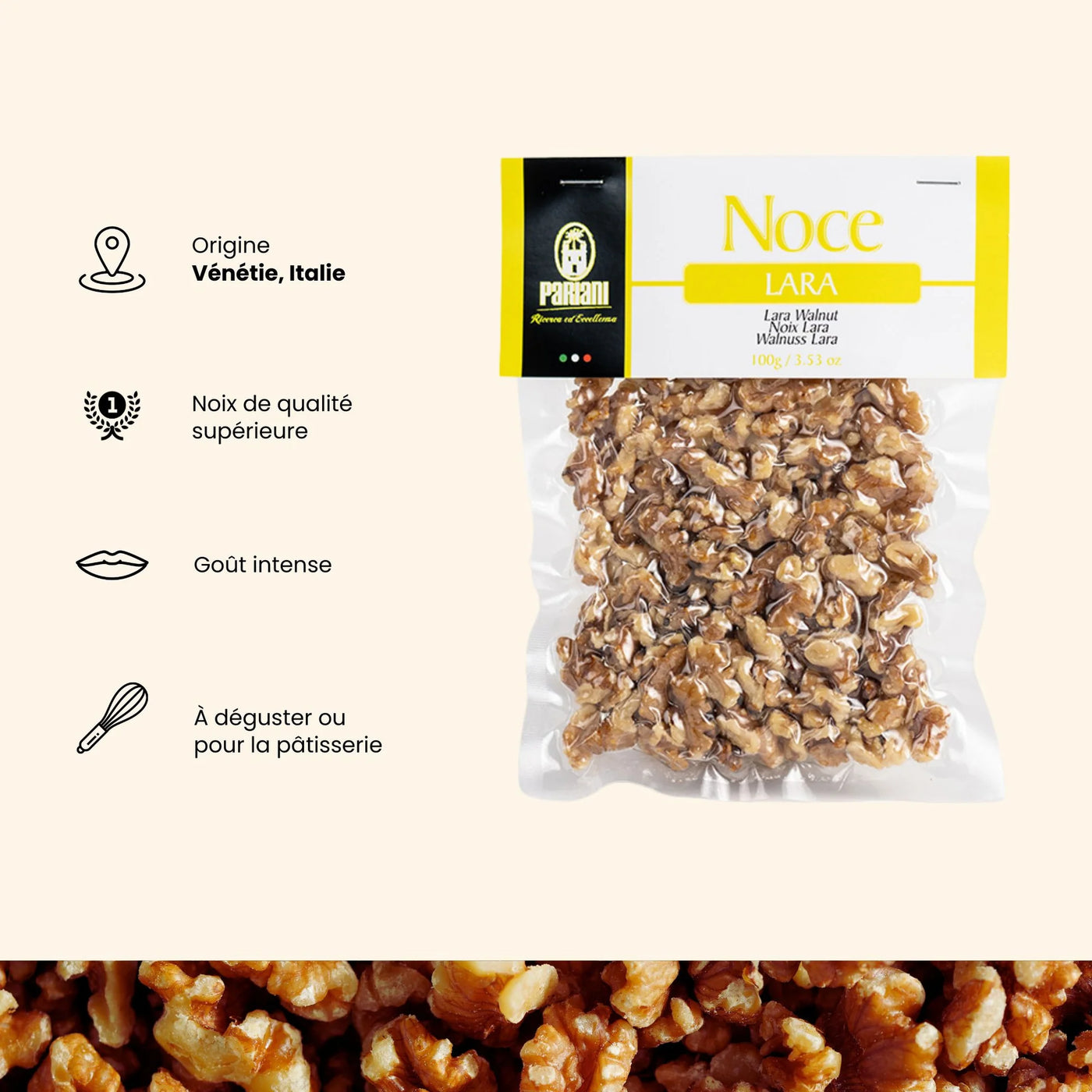 Valnötter i klyftor Lara – 100g