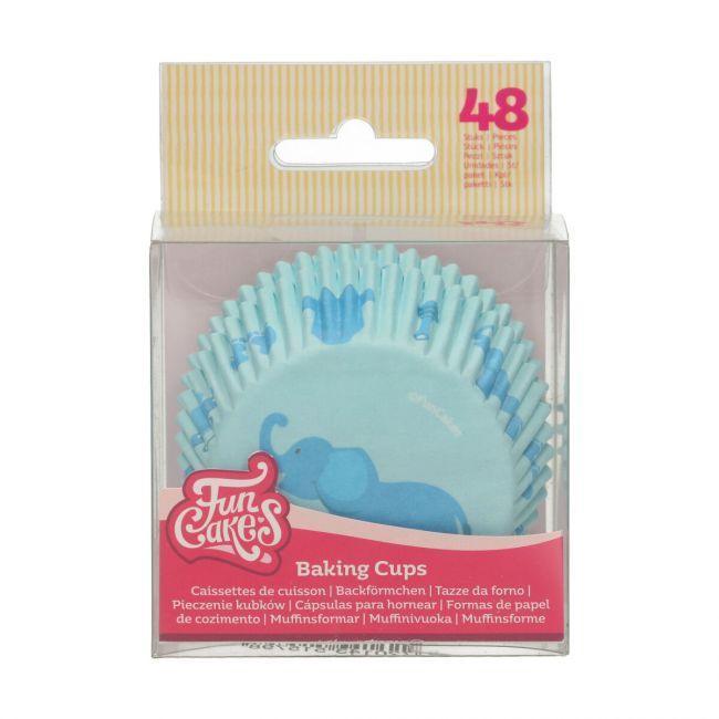 48 Caissettes à Cupcake Bébé Garçon - FUN CAKES