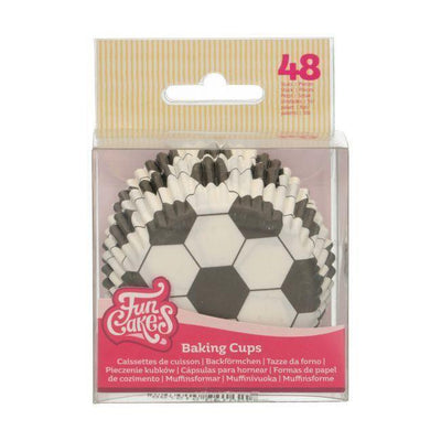 48 Caissettes à Cupcake Football - FUN CAKES