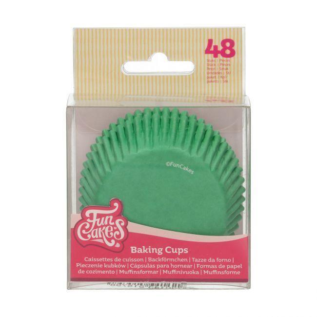 48 Caissettes à Cupcake Vert Gazon
