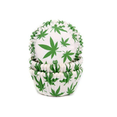 50 Caissettes à Cupcake - Marijuana - HOUSE OF MARIE