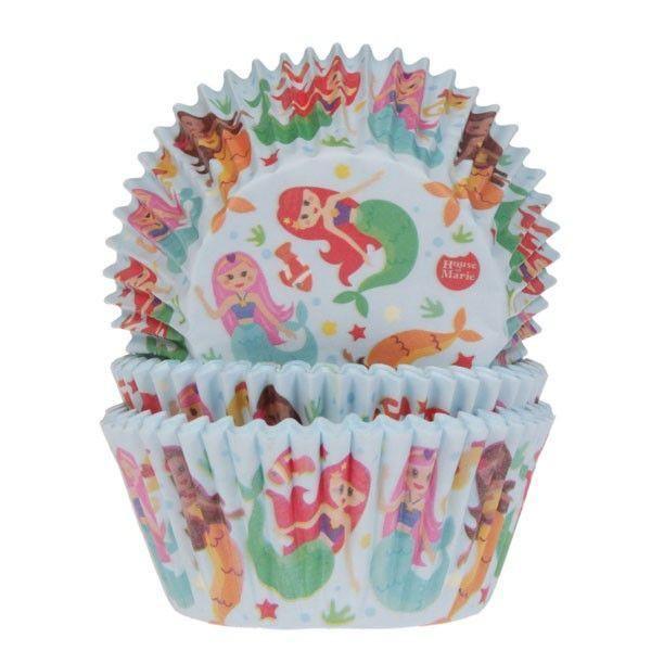 50 Caissettes à Cupcake Sirène - Patissland